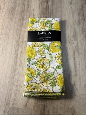 Lauren Ralph Lauren Lemon Print Kitchen Towels - Yellow & Green 2-pack